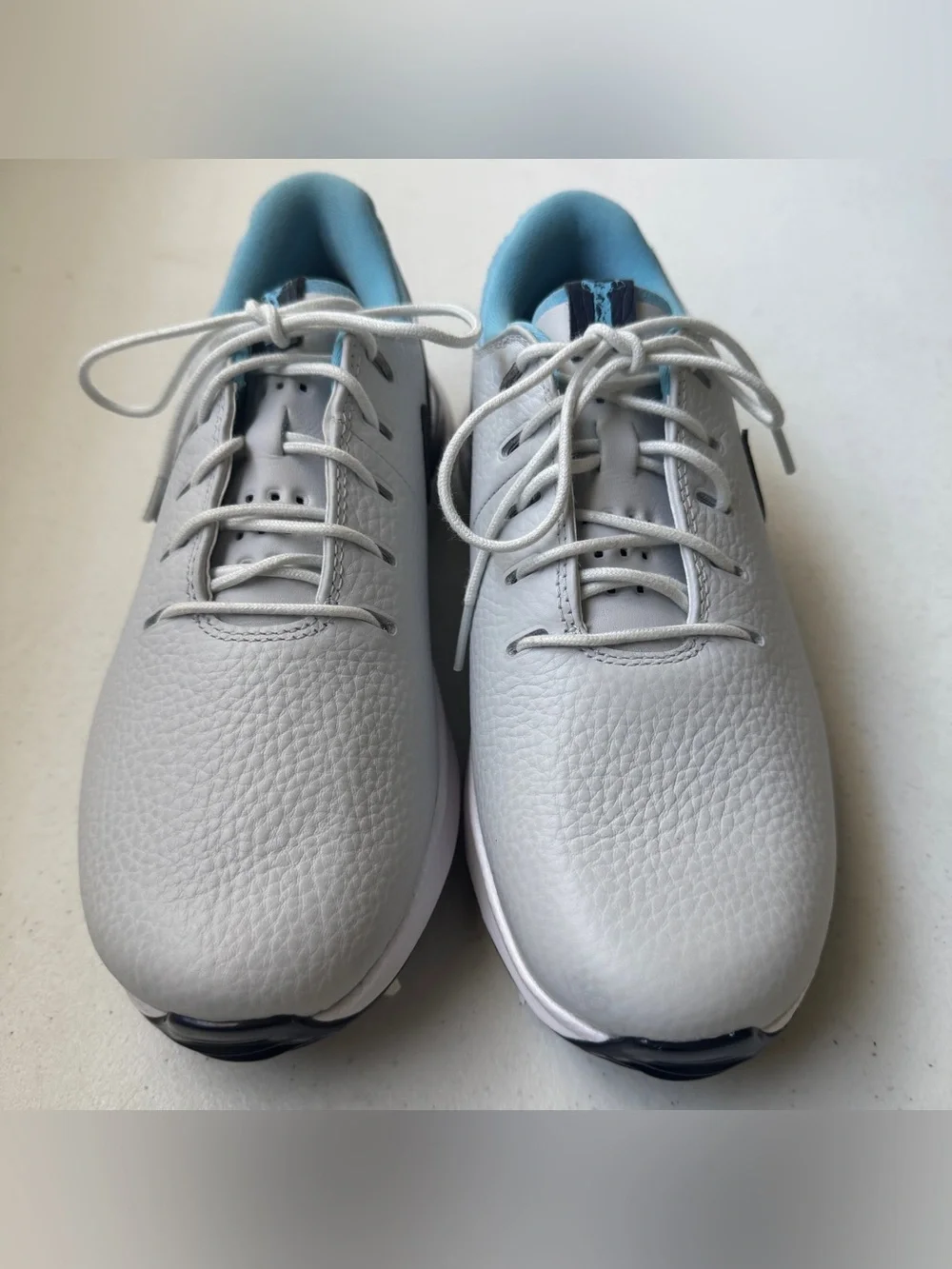 NIKE Air Zoom Victory Tour 3 Pure Platinum Lt Grey Blue Golf Shoes Mens 7